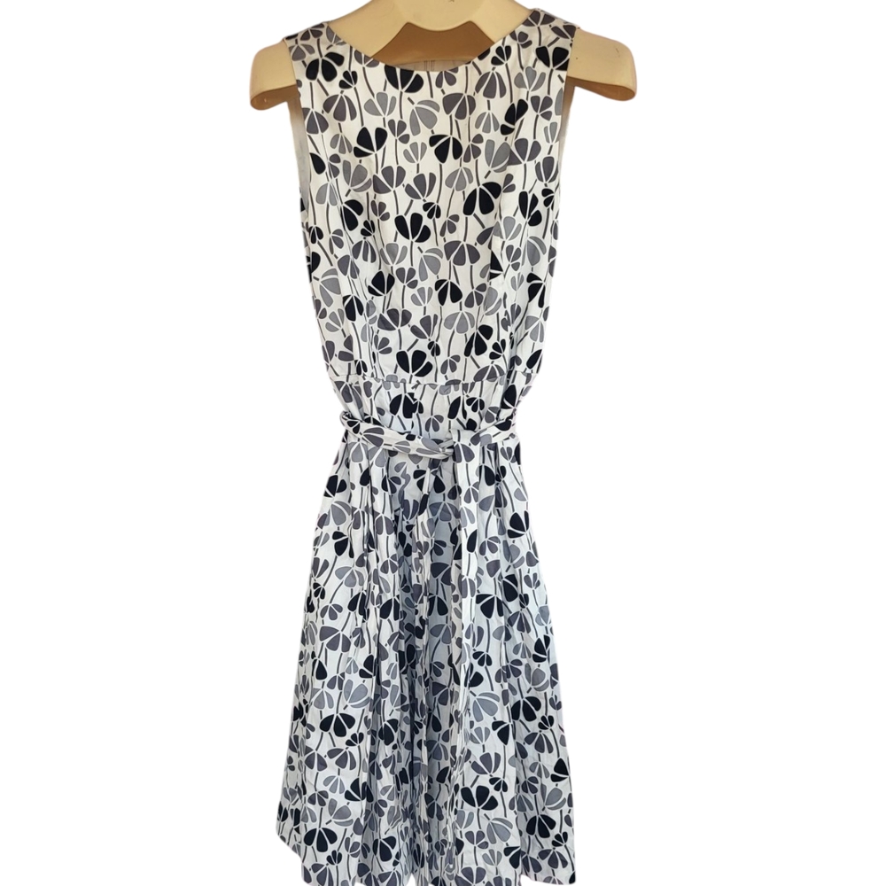 Anne Klein Black and White Floral Dress